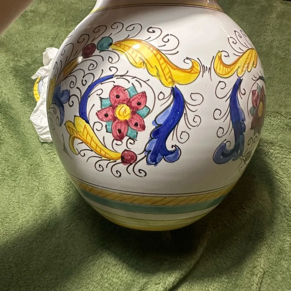 Raffaellesco Ceramic Vase for Williams & Sonoma